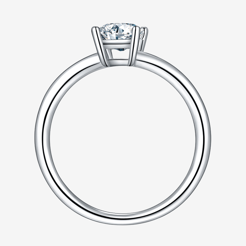Lyra moissanite solitaire ring 1.0CT in 925 sterling silver, perfect for engagement or wedding 💍✨, amazing value!