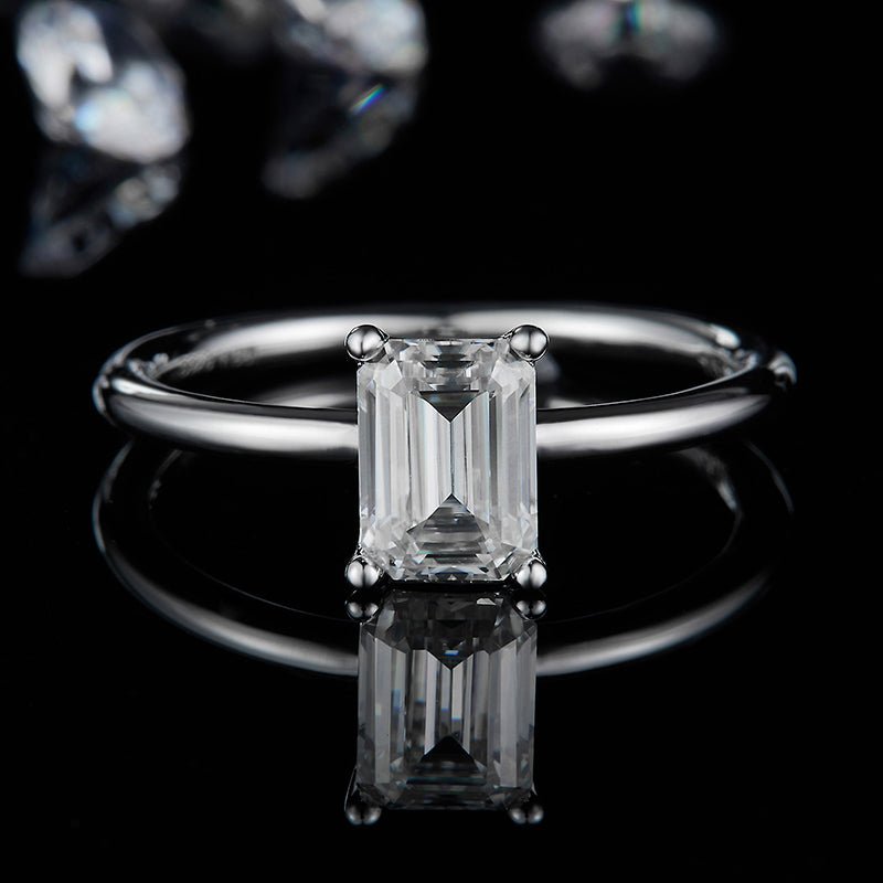Elegant Lyra Moissanite solitaire ring 1.0CT in 925 sterling silver 💍✨ Perfect for engagement or wedding! Amazing value!