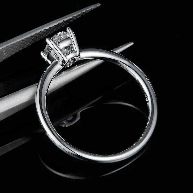 Lyric - Moissanite 1.0CT Oval Solitaire Ring RING by Chantal Vaulet