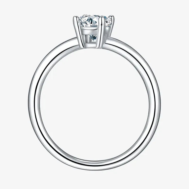 Lyric - Moissanite 1.0CT Oval Solitaire Ring RING by Chantal Vaulet