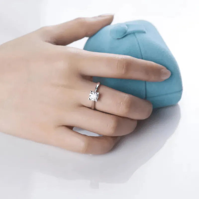 Marcella Moissanite Solitaire Ring - 1.0ct RING by Chantal Vaulet