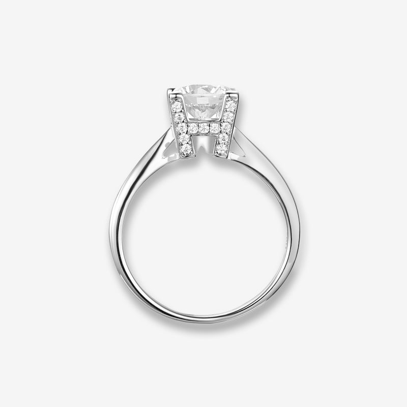 Marcella Moissanite Solitaire Ring ✨ 1.0ct, unique H prong setting, perfect for engagement or wedding 💍, amazing value!