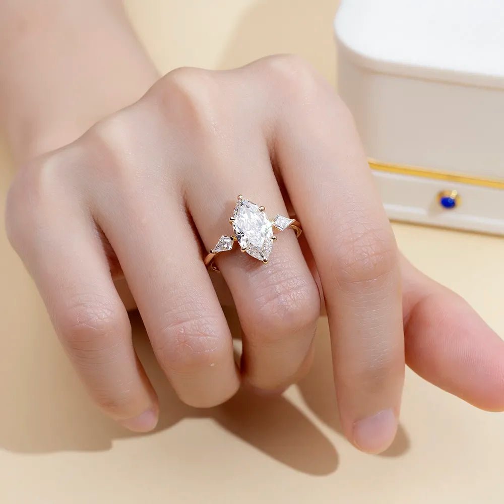 Marquise Cut Engagement Ring 2CT - RING - Chantal Vaulet