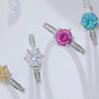 Stunning collection of colorful rings featuring Moissanite gemstones, perfect for engagements or weddings. 💍✨ Amazing value!