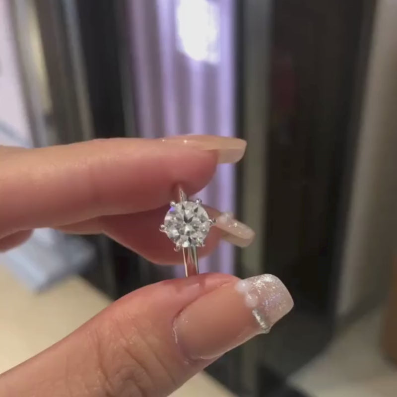 Shop The Novalune – Moissanite Engagement Ring 1.0 CT - 3 CT today at Chantal Vaulet. Discover stunning jewelry collections, crafted for style and brilliance.