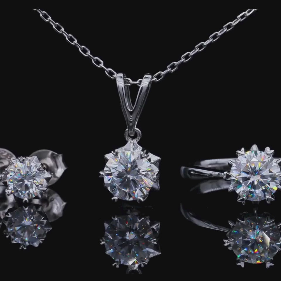 Shop The Solviera Moissanite Stud Earrings today at Chantal Vaulet. Discover stunning jewelry collections, crafted for style and brilliance.