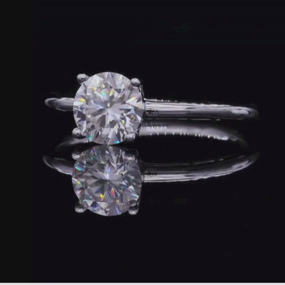 Evania 1.0CT Moissanite solitaire ring in 925 Sterling Silver ✨💍, perfect for engagement or wedding, amazing value!