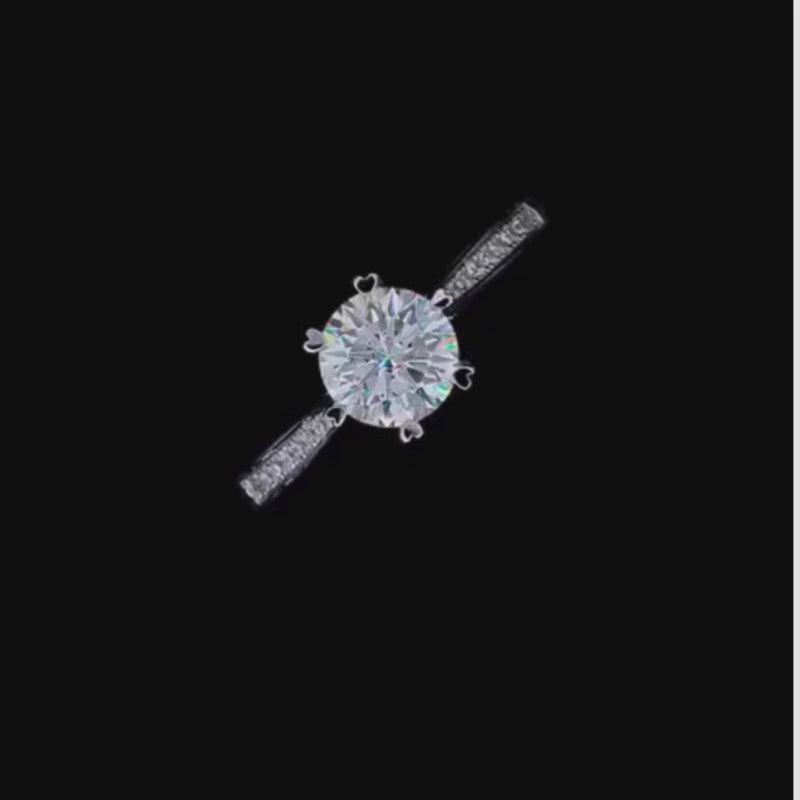 Shop The Elvanna Moissanite Pavé Ring today at Chantal Vaulet. Discover stunning jewelry collections, crafted for style and brilliance.