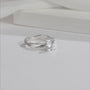 Lorivelle Moissanite Twist Ring with radiant center stone, ideal for engagement or wedding 💍✨ Amazing value!