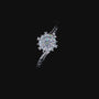 Solara Moissanite Solitaire Engagement Ring 💍✨ 1.0ct in sunburst prong setting, symbolizing love and amazing value.