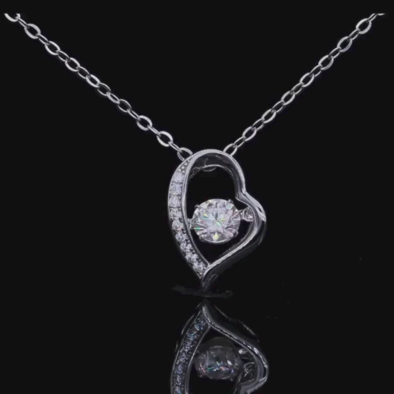 Shop The Elanique Moissanite Dancing Heart Necklace today at Chantal Vaulet. Discover stunning jewelry collections, crafted for style and brilliance.