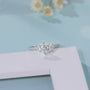 The Luvianne Moissanite Pavé Ring 💍✨ featuring a radiant 1.0CT Moissanite, perfect for engagements and weddings. Amazing value!