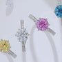 Colorful moissanite rings with stunning accents, showcasing elegance for engagement or wedding. 💍✨ #Moissanite #Jewelry
