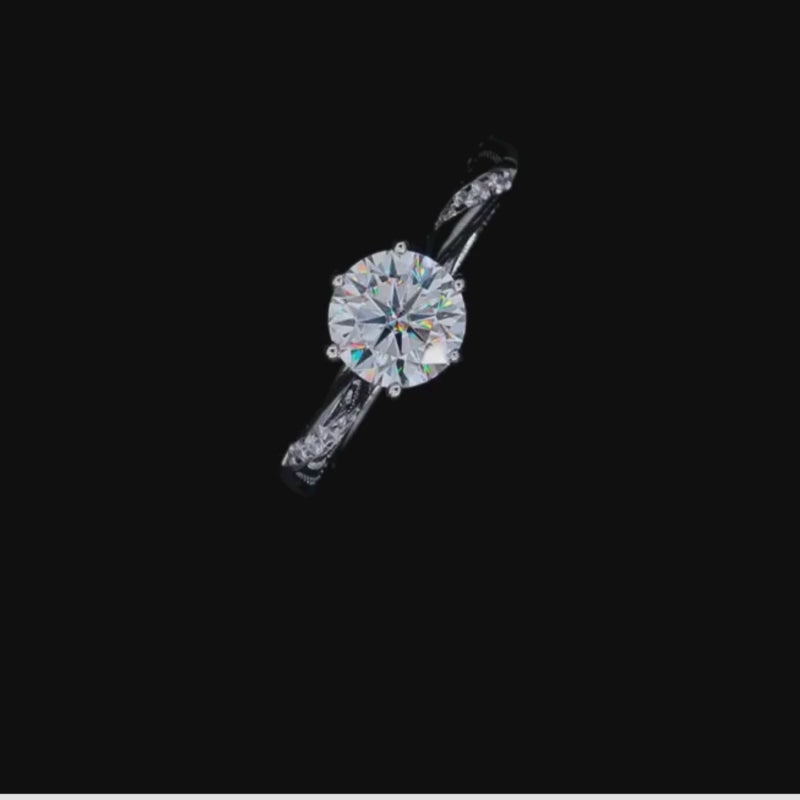 The Evanna Moissanite Solitaire Ring 💍 1.0ct, perfect for engagement or wedding✨, amazing value with stunning sparkle!