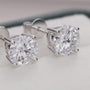 The Iris Round Moissanite Earrings video