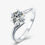 Solara Moissanite Solitaire Engagement Ring 1.0ct RING by Chantal Vaulet
