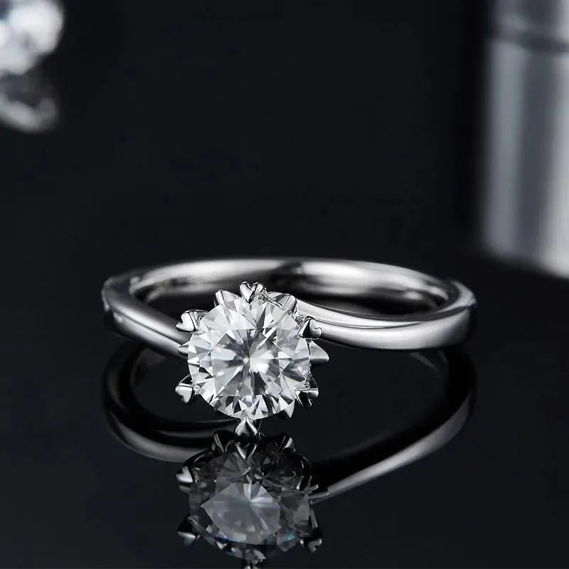 Solara Moissanite Solitaire Engagement Ring 1.0ct RING by Chantal Vaulet