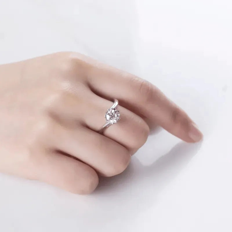 Solara Moissanite Solitaire Engagement Ring 1.0ct RING by Chantal Vaulet