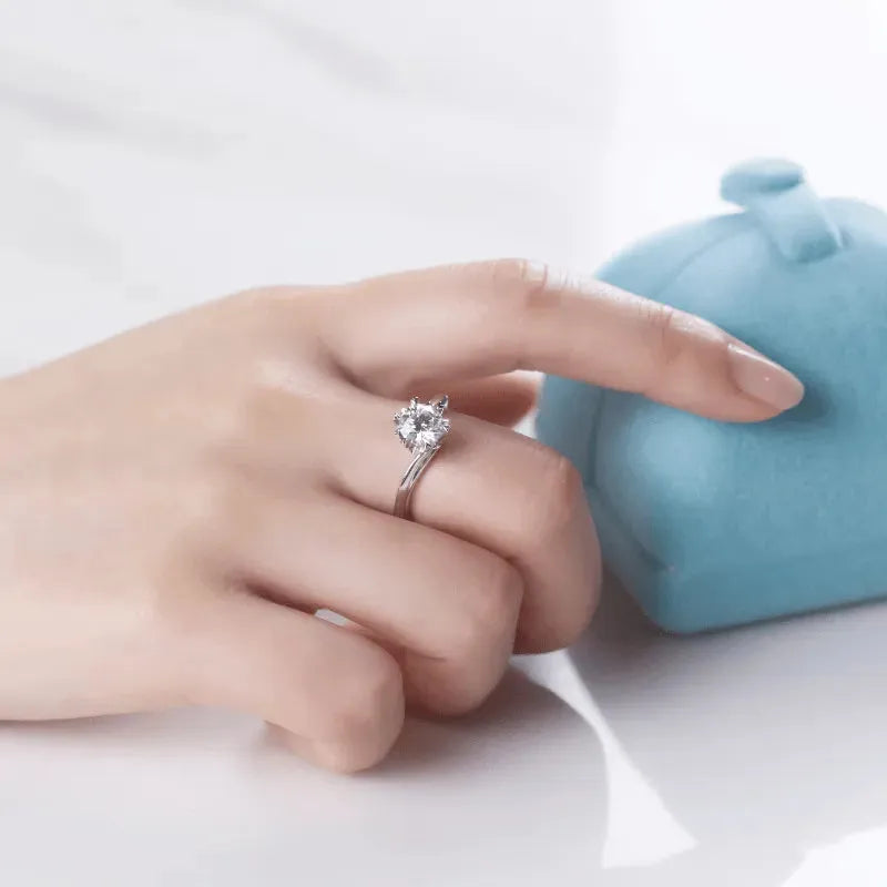 Solara Moissanite Solitaire Engagement Ring 1.0ct RING by Chantal Vaulet