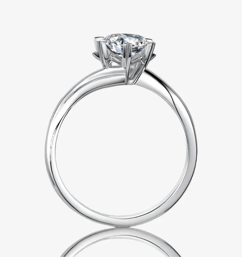 Solara Moissanite Solitaire Engagement Ring 1.0ct RING by Chantal Vaulet