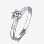 Elegant Alencia Moissanite Twist Ring 💍 with 0.5CT diamond, perfect for engagement or wedding, an amazing value! ✨