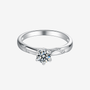 Elegant Alencia Moissanite Twist Ring 💍✨ featuring a 0.5CT round-cut stone, perfect for engagements and weddings! Amazing value!