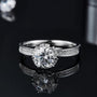 Stunning Alisora Moissanite Crown Ring 💍✨ featuring a 1.0CT round-cut stone, perfect for engagements or weddings! #amazingvalue #Moissanite