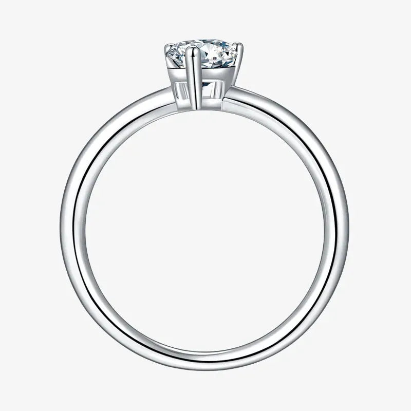 The Amaris 1.0CT Round Moissanite Ring 1.0CT RING by Chantal Vaulet