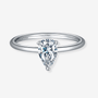 Stunning Amaris Moissanite ring 💍✨ featuring a 1.0CT pear-cut stone, perfect for engagement or wedding. Amazing value!