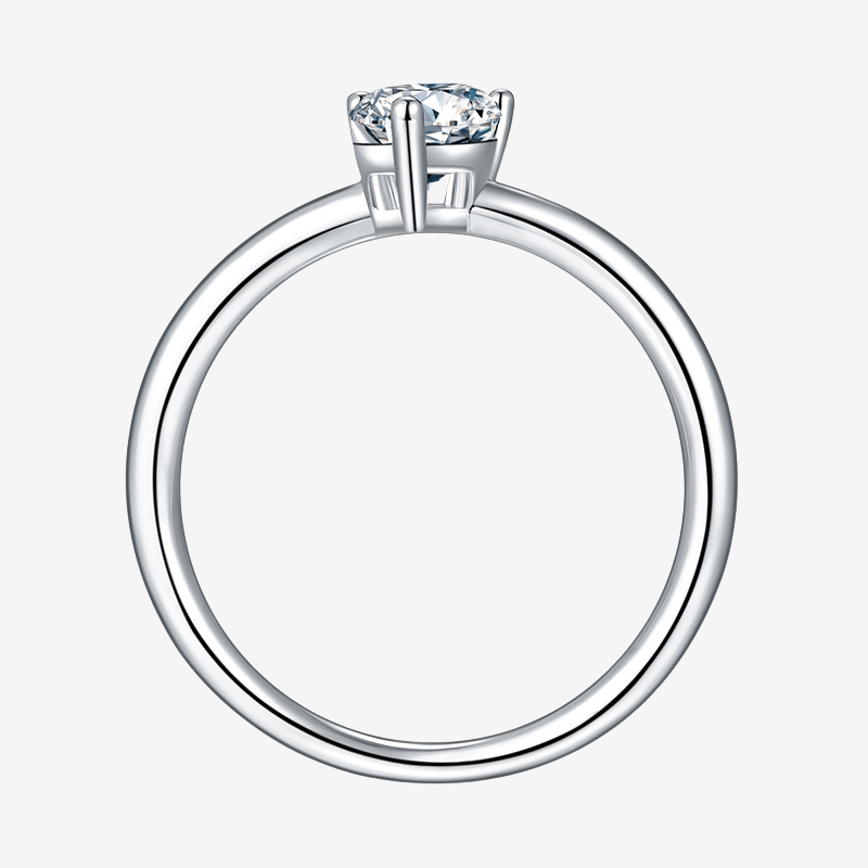 Elegant Amaris 1.0CT round Moissanite ring 💍✨ perfect for engagement and weddings, offering amazing value!