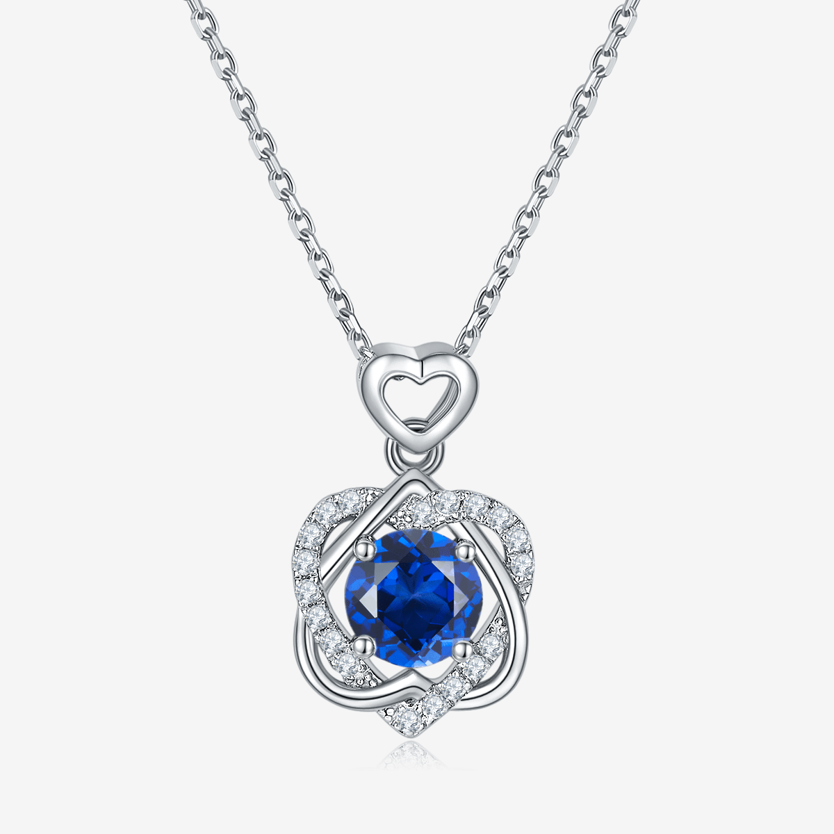 The Amarisse Moissanite and Gemstone Infinity Necklace - Chantal Vaulet