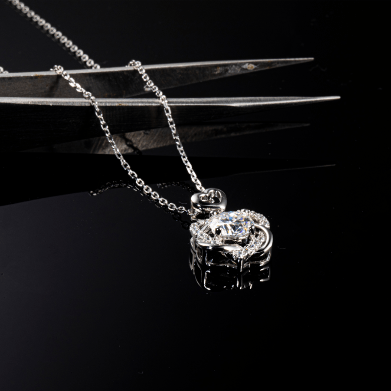 The Amarisse Moissanite and Gemstone Infinity Necklace - Chantal Vaulet