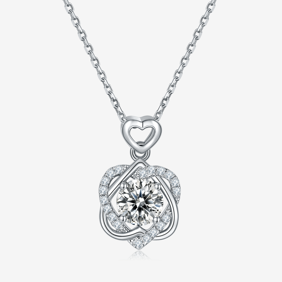 The Amarisse Moissanite and Gemstone Infinity Necklace - Chantal Vaulet