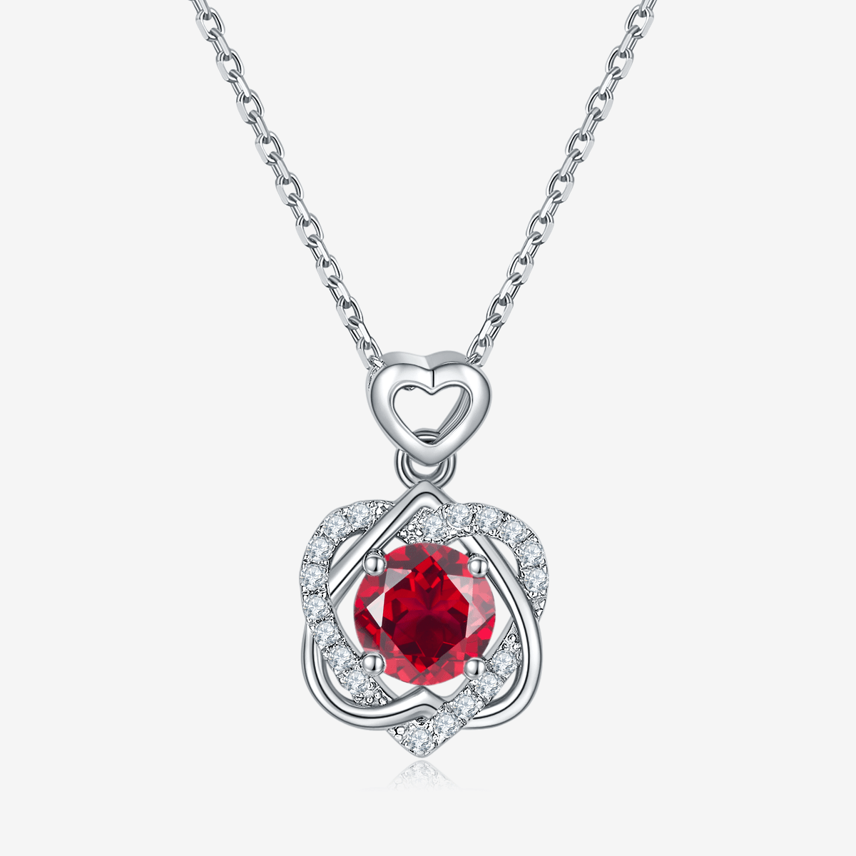 The Amarisse Moissanite and Gemstone Infinity Necklace - Chantal Vaulet