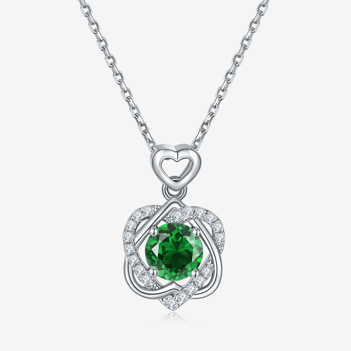The Amarisse Moissanite and Gemstone Infinity Necklace - Chantal Vaulet