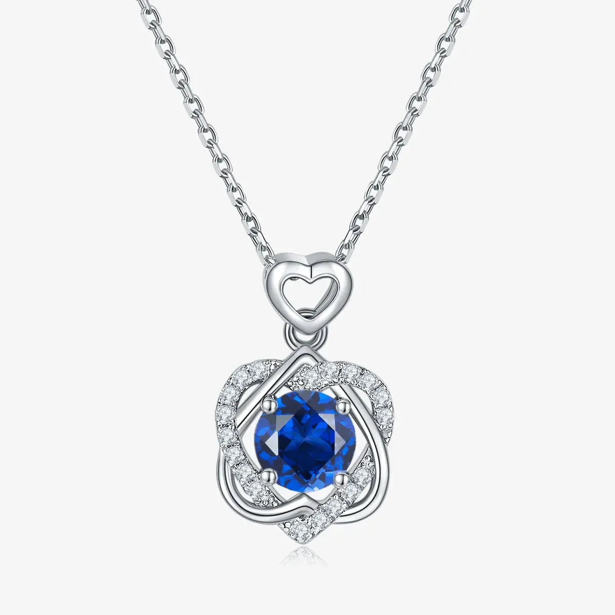 The Amarisse Moissanite and Gemstone Infinity Necklace PENDANT by Chantal Vaulet