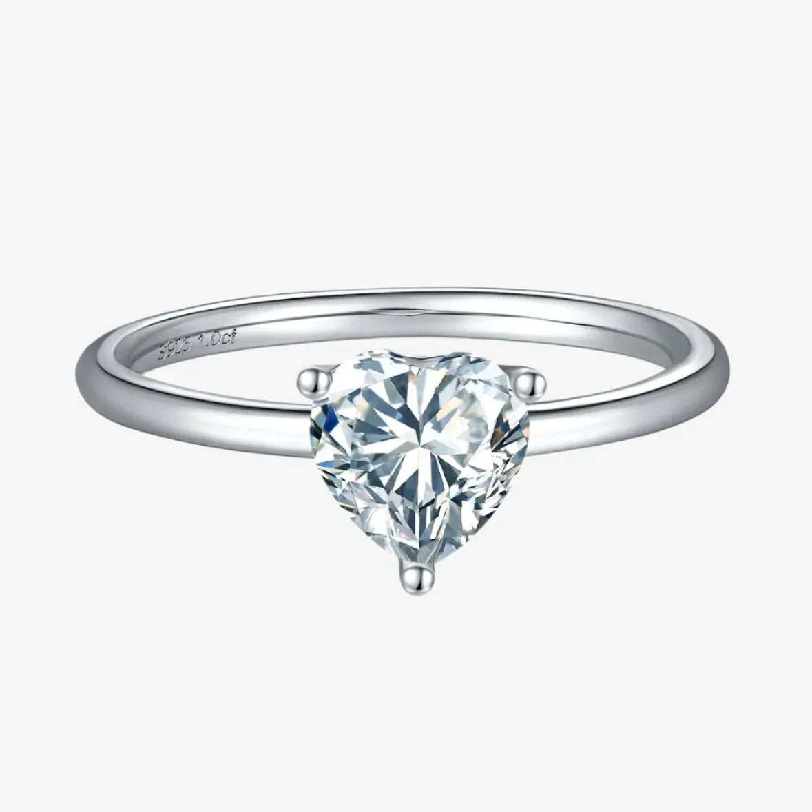 The Amore – Moissanite Heart Solitaire Ring RING by Chantal Vaulet