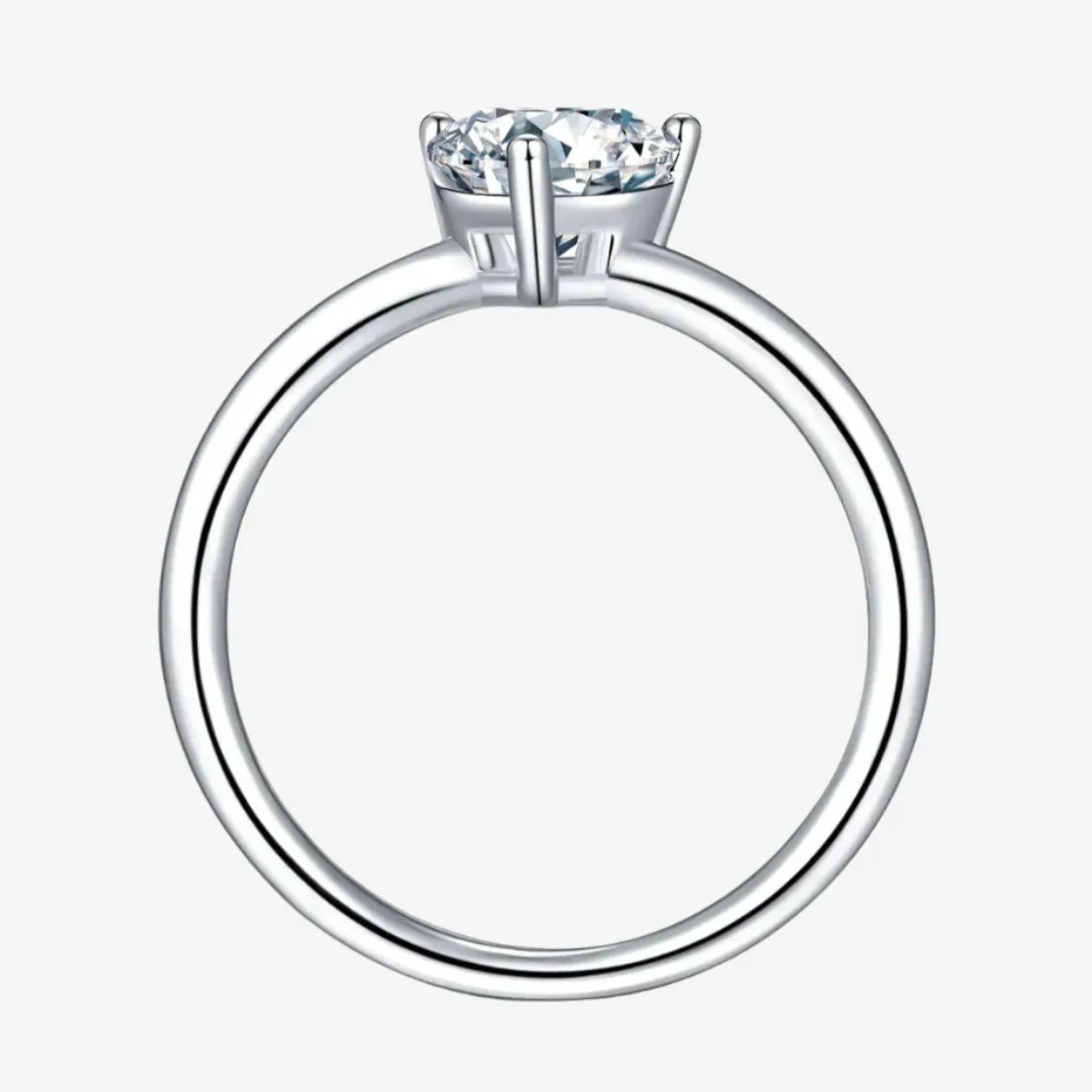 The Amore – Moissanite Heart Solitaire Ring RING by Chantal Vaulet
