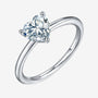 The Amore Moissanite heart solitaire ring 💍 - Elegant 1.0CT design perfect for engagement or wedding, amazing value! 💖