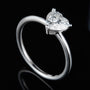 The Amore Moissanite heart solitaire ring in sterling silver 💍, perfect for engagement or wedding, an amazing value! 💖