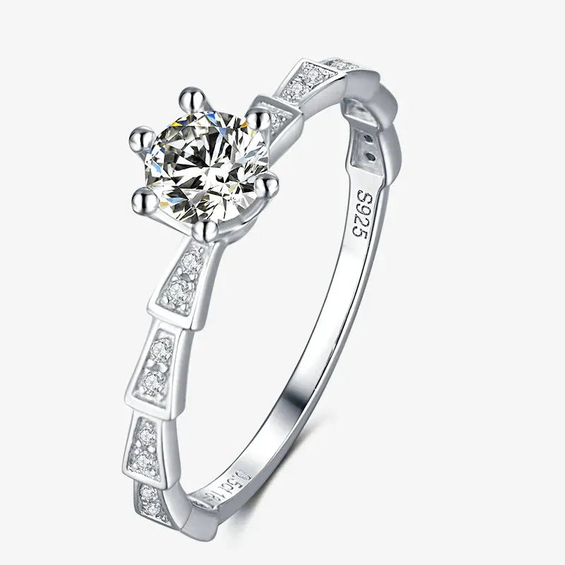 The Arcelia Moissanite Geometric Ring RING by Chantal Vaulet