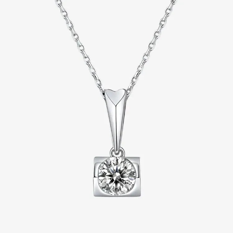 The Arlina Moissanite Bar Necklace PENDANT by Chantal Vaulet