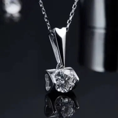 The Arlina Moissanite Bar Necklace PENDANT by Chantal Vaulet