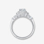 Exquisite Moissanite tiara ring featuring a pear-cut stone and dazzling halo for engagement or wedding 💍✨ Amazing value!