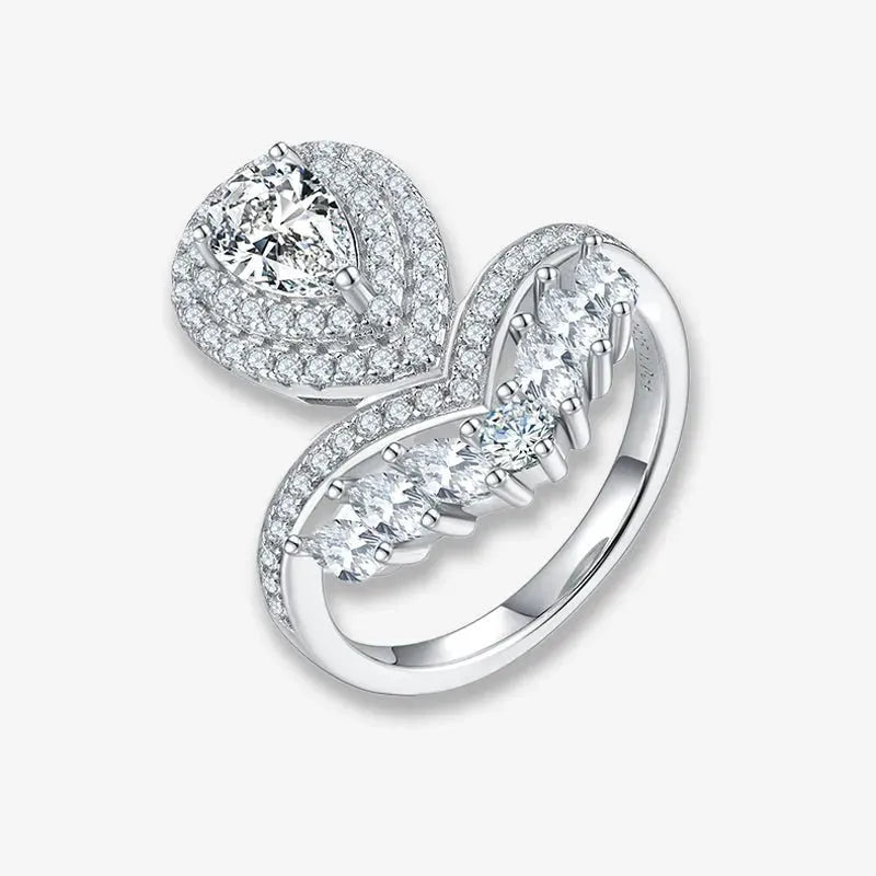 The Arlisse Pear-Cut Moissanite RING by Chantal Vaulet