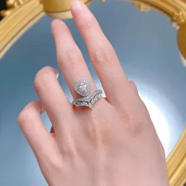 The Arlisse Pear-Cut Moissanite RING by Chantal Vaulet