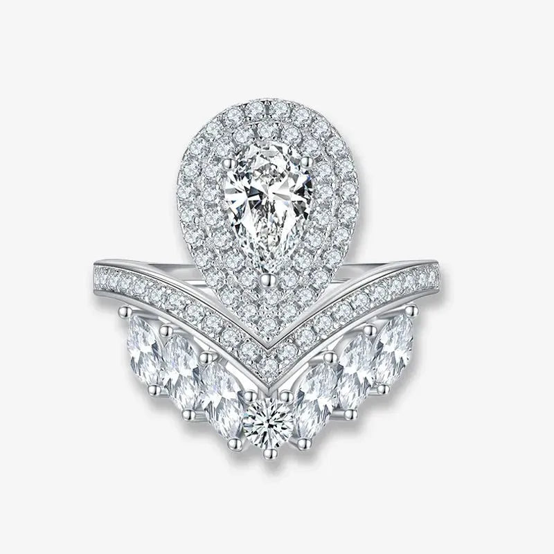 The Arlisse Pear-Cut Moissanite RING by Chantal Vaulet