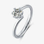 The Asteria 0.5CT Round-Cut Moissanite Ring RING by Chantal Vaulet