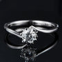 The Asteria 0.5CT round-cut Moissanite ring 💍 - elegant engagement or wedding ring with amazing value! ✨