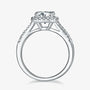 The Auretta – Moissanite Halo Split-Shank Ring 1.5CT RING by Chantal Vaulet